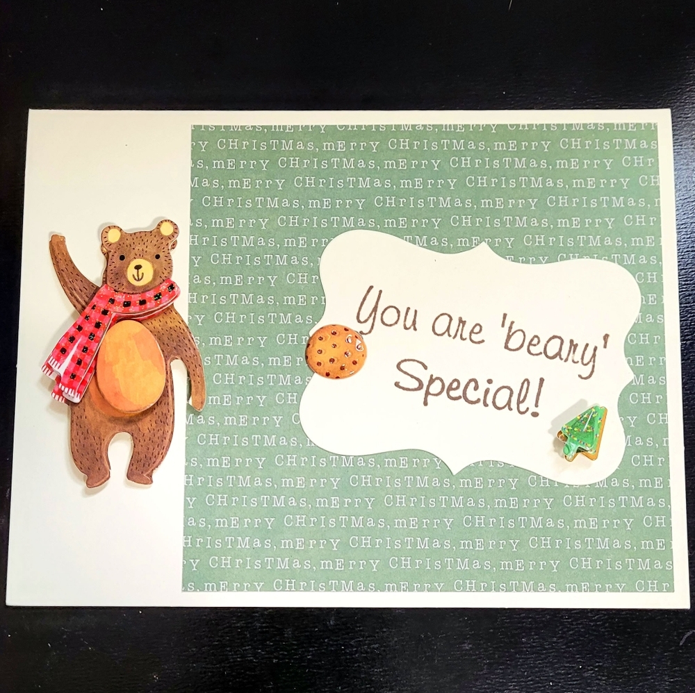 4/$15 Handmade cards - Beary Special Christmas